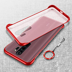 Coque Antichocs Rigide Transparente Crystal Etui Housse S01 pour Xiaomi Redmi Note 8 Pro Rouge