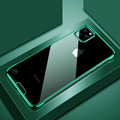 Coque Antichocs Rigide Transparente Crystal Etui Housse S02 pour Apple iPhone 11 Pro Vert