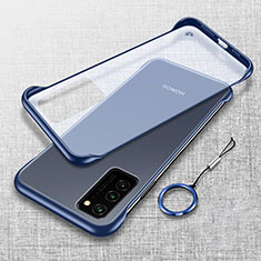 Coque Antichocs Rigide Transparente Crystal Etui Housse S02 pour Huawei Honor V30 5G Bleu