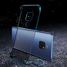 Coque Antichocs Rigide Transparente Crystal Etui Housse S02 pour Huawei Mate 20 Bleu
