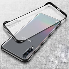 Coque Antichocs Rigide Transparente Crystal Etui Housse S02 pour Samsung Galaxy A70 Noir