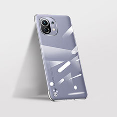 Coque Antichocs Rigide Transparente Crystal Etui Housse S02 pour Xiaomi Mi 11 5G Argent