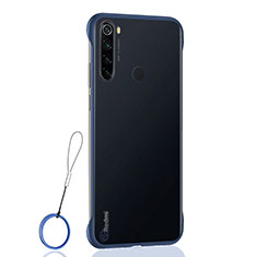 Coque Antichocs Rigide Transparente Crystal Etui Housse S02 pour Xiaomi Redmi Note 8 (2021) Bleu