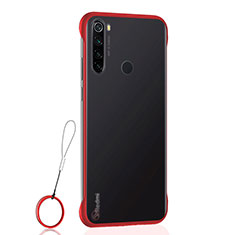 Coque Antichocs Rigide Transparente Crystal Etui Housse S02 pour Xiaomi Redmi Note 8 Rouge