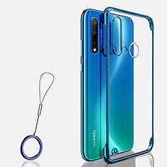 Coque Antichocs Rigide Transparente Crystal Etui Housse S03 pour Huawei P20 Lite (2019) Bleu