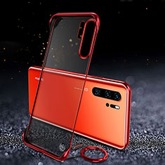 Coque Antichocs Rigide Transparente Crystal Etui Housse S03 pour Huawei P30 Pro New Edition Rouge