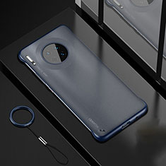 Coque Antichocs Rigide Transparente Crystal Etui Housse S04 pour Huawei Mate 30 Pro 5G Bleu