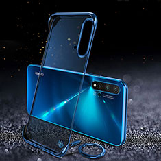 Coque Antichocs Rigide Transparente Crystal Etui Housse S04 pour Huawei Nova 5 Bleu