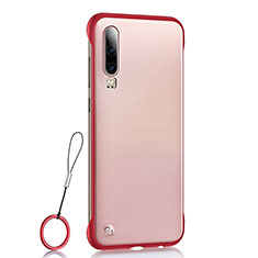 Coque Antichocs Rigide Transparente Crystal Etui Housse S04 pour Huawei P30 Rouge