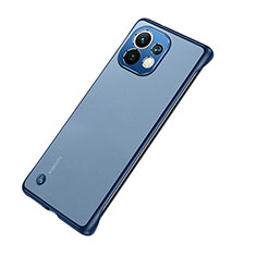 Coque Antichocs Rigide Transparente Crystal Etui Housse S04 pour Xiaomi Mi 11 5G Bleu