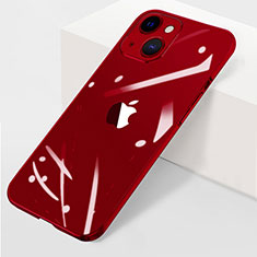 Coque Antichocs Rigide Transparente Crystal Etui Housse WT1 pour Apple iPhone 14 Rouge