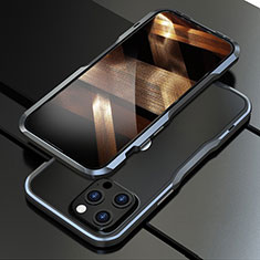 Coque Bumper Luxe Aluminum Metal Etui A01 pour Apple iPhone 14 Pro Gris