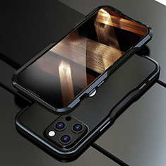 Coque Bumper Luxe Aluminum Metal Etui A01 pour Apple iPhone 14 Pro Max Noir