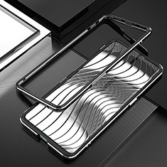 Coque Bumper Luxe Aluminum Metal Etui A01 pour Oppo Find X2 Neo Noir