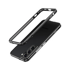 Coque Bumper Luxe Aluminum Metal Etui A01 pour Samsung Galaxy S21 Plus 5G Noir