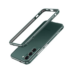 Coque Bumper Luxe Aluminum Metal Etui A01 pour Samsung Galaxy S22 5G Vert
