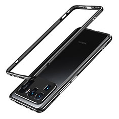 Coque Bumper Luxe Aluminum Metal Etui A01 pour Xiaomi Mi 11 Ultra 5G Noir