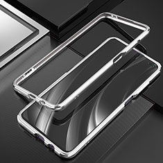 Coque Bumper Luxe Aluminum Metal Etui A01 pour Xiaomi Redmi K30i 5G Argent