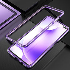 Coque Bumper Luxe Aluminum Metal Etui A01 pour Xiaomi Redmi K30i 5G Violet