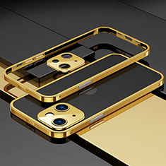 Coque Bumper Luxe Aluminum Metal Etui A03 pour Apple iPhone 13 Or
