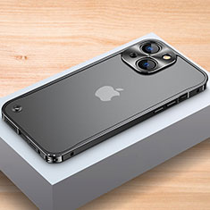 Coque Bumper Luxe Aluminum Metal Etui A04 pour Apple iPhone 15 Plus Noir