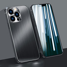 Coque Bumper Luxe Aluminum Metal Etui A05 pour Apple iPhone 13 Pro Max Noir