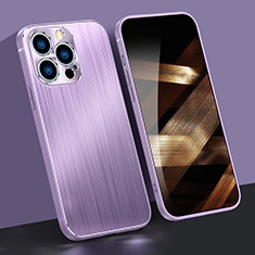 Coque Bumper Luxe Aluminum Metal Etui A05 pour Apple iPhone 14 Pro Max Violet