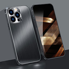 Coque Bumper Luxe Aluminum Metal Etui A05 pour Apple iPhone 14 Pro Noir