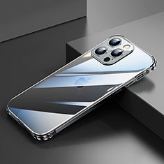 Coque Bumper Luxe Aluminum Metal Etui A06 pour Apple iPhone 13 Pro Max Noir