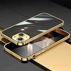 Coque Bumper Luxe Aluminum Metal Etui JL1 pour Apple iPhone 15 Plus Or