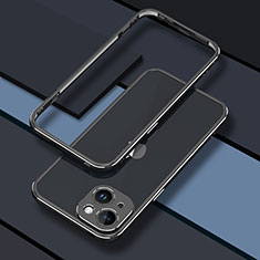Coque Bumper Luxe Aluminum Metal Etui JZ1 pour Apple iPhone 14 Noir