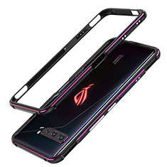 Coque Bumper Luxe Aluminum Metal Etui JZ1 pour Asus ROG Phone 3 Strix ZS661KS Violet