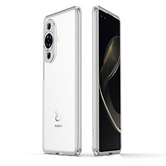 Coque Bumper Luxe Aluminum Metal Etui JZ1 pour Huawei Nova 11 Pro Argent