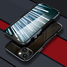Coque Bumper Luxe Aluminum Metal Etui LF1 pour Apple iPhone 14 Noir