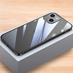 Coque Bumper Luxe Aluminum Metal Etui LK1 pour Apple iPhone 13 Noir
