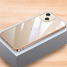 Coque Bumper Luxe Aluminum Metal Etui LK1 pour Apple iPhone 13 Or