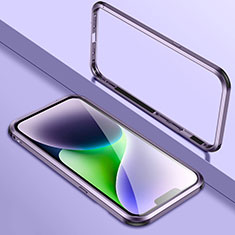 Coque Bumper Luxe Aluminum Metal Etui LK2 pour Apple iPhone 13 Pro Max Violet