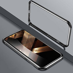 Coque Bumper Luxe Aluminum Metal Etui LK2 pour Apple iPhone 15 Noir
