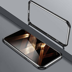 Coque Bumper Luxe Aluminum Metal Etui LO1 pour Apple iPhone 14 Pro Max Noir
