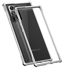 Coque Bumper Luxe Aluminum Metal Etui N01 pour Samsung Galaxy Note 20 Ultra 5G Argent