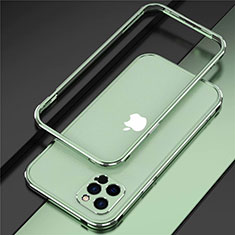 Coque Bumper Luxe Aluminum Metal Etui N02 pour Apple iPhone 12 Pro Max Pastel Vert