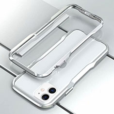 Coque Bumper Luxe Aluminum Metal Etui pour Apple iPhone 11 Argent