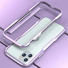Coque Bumper Luxe Aluminum Metal Etui pour Apple iPhone 11 Pro Max Violet