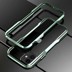 Coque Bumper Luxe Aluminum Metal Etui pour Apple iPhone 11 Vert