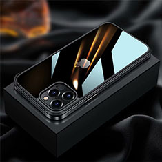 Coque Bumper Luxe Aluminum Metal Etui pour Apple iPhone 12 Pro Noir