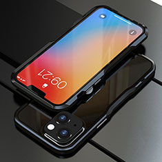 Coque Bumper Luxe Aluminum Metal Etui pour Apple iPhone 13 Noir