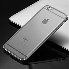 Coque Bumper Luxe Aluminum Metal Etui pour Apple iPhone 6S Gris