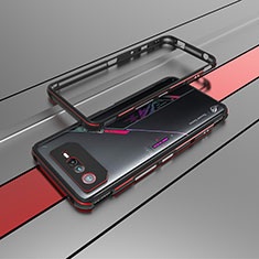 Coque Bumper Luxe Aluminum Metal Etui pour Asus ROG Phone 6 Pro Rouge et Noir