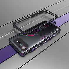 Coque Bumper Luxe Aluminum Metal Etui pour Asus ROG Phone 6 Pro Violet