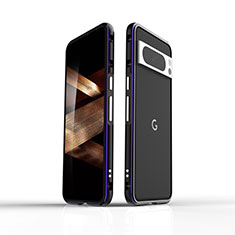 Coque Bumper Luxe Aluminum Metal Etui pour Google Pixel 8 Pro 5G Violet